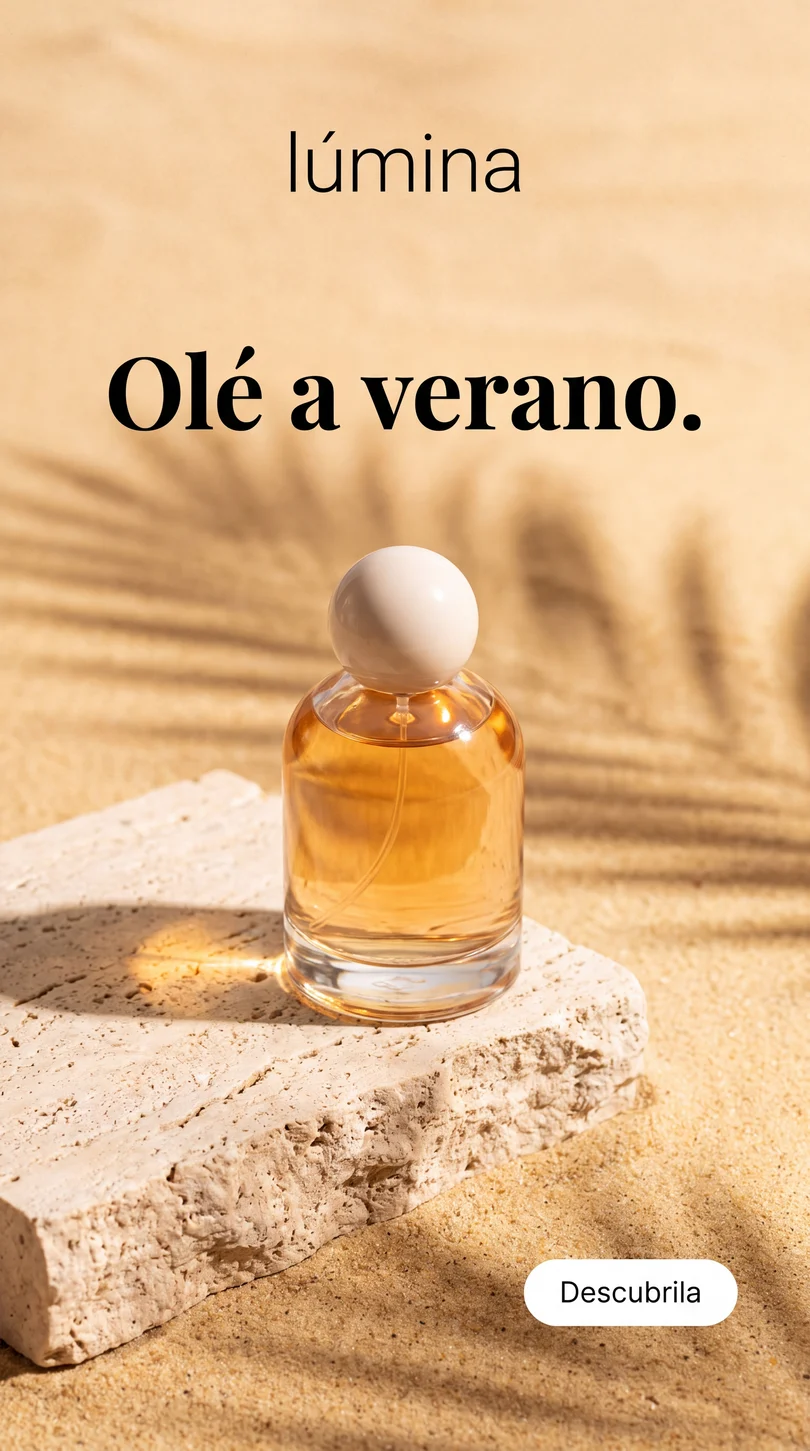 Ad de perfume: Olé a verano.